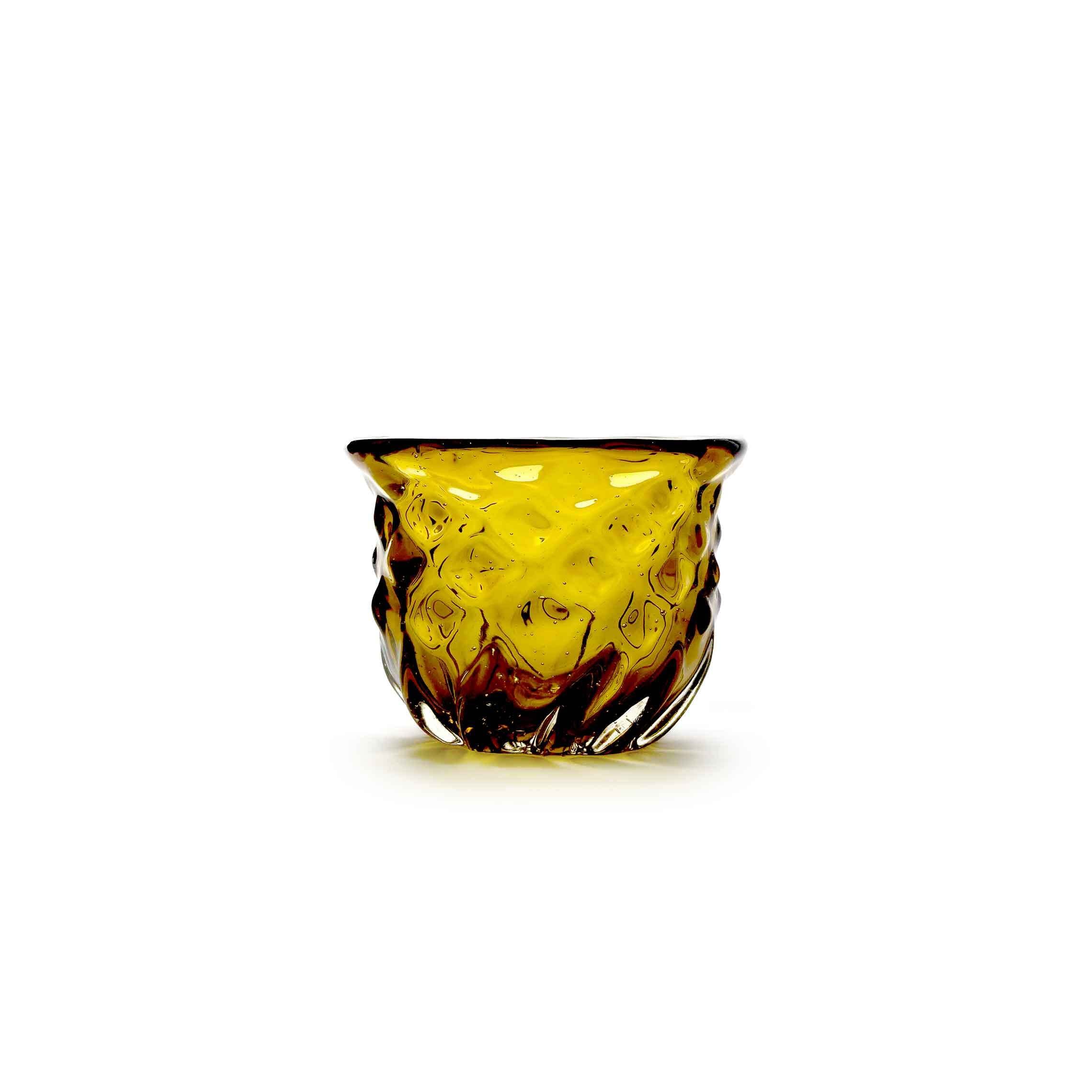 名工　稲嶺盛吉作　茶泡花瓶 超レア品！ 花瓶 琉球ガラス 茶色 超激レア品 名工稲嶺盛吉 茶泡大花瓶