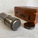 望遠鏡　真鍮製　木製ケース入り　Marine Telescope 　海洋　ハンドヘルド 19ote23-1