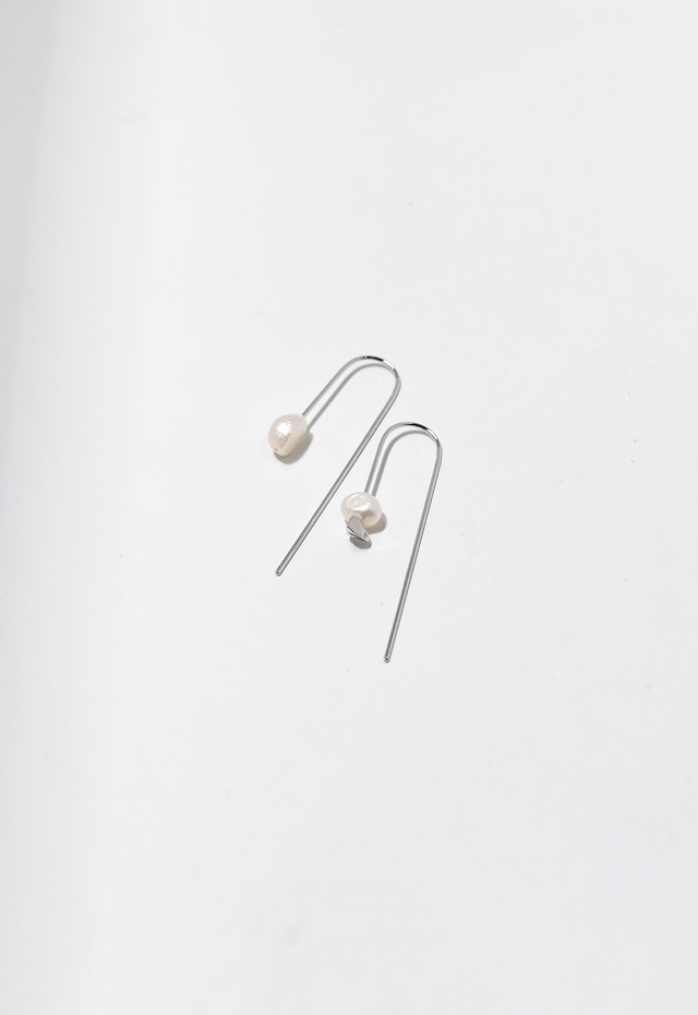 fresh water pearl umbrella pierce Silver