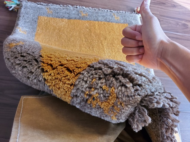 《2020年12月入荷》【No.30】ギャッベ　玄関マットサイズ