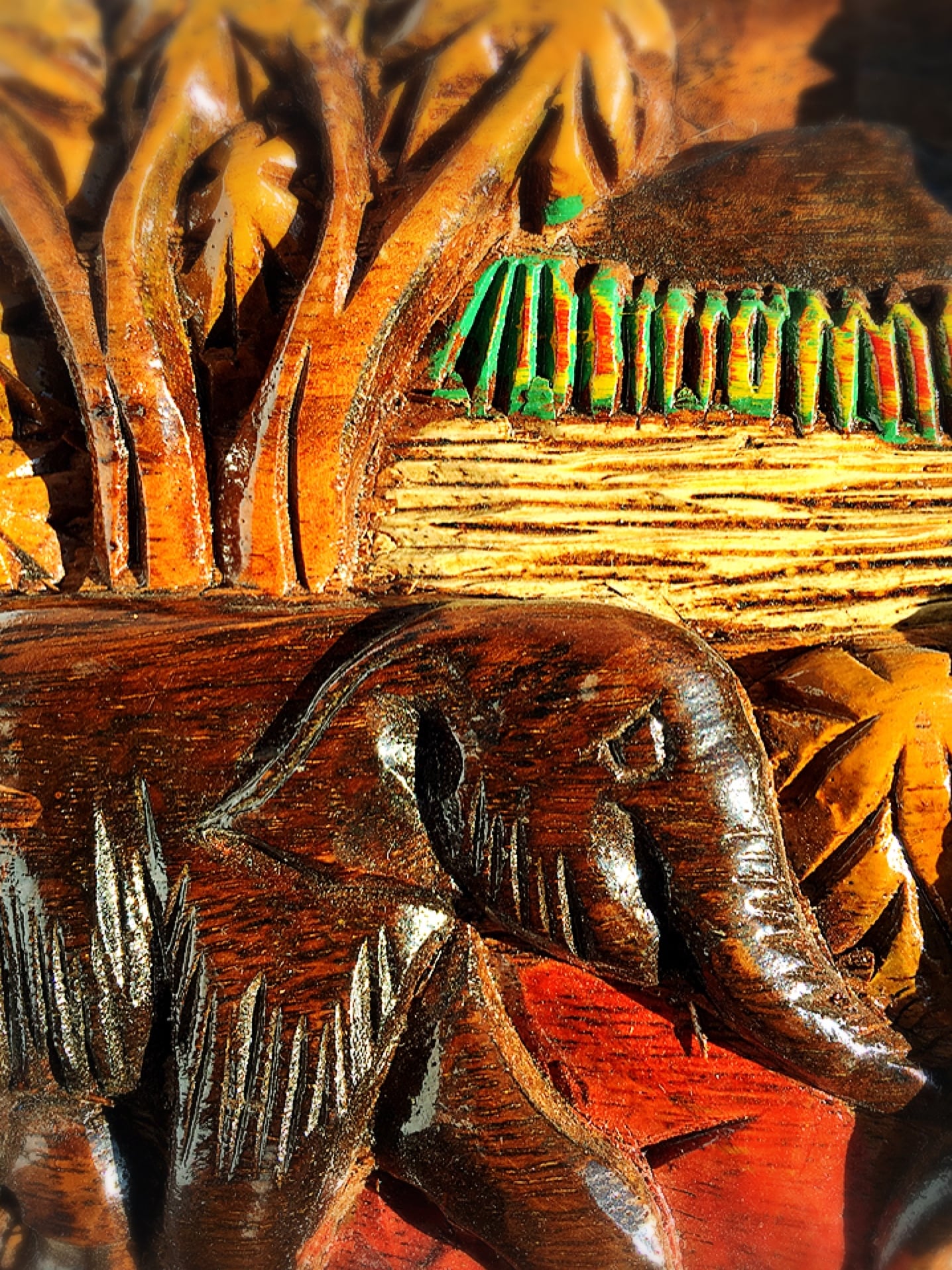 壁掛けインテリア オブジェ 木製 インテリア ハンドメイド アジアン