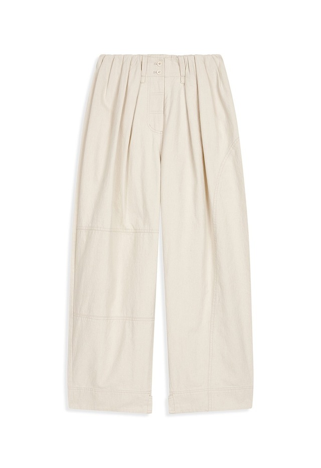 [OPEN YY] FULL GATHER PANTS, YELLOW 正規品 韓国ブランド 韓国通販 韓国代行 韓国ファッション オープン ワイワイ 日本 店舗