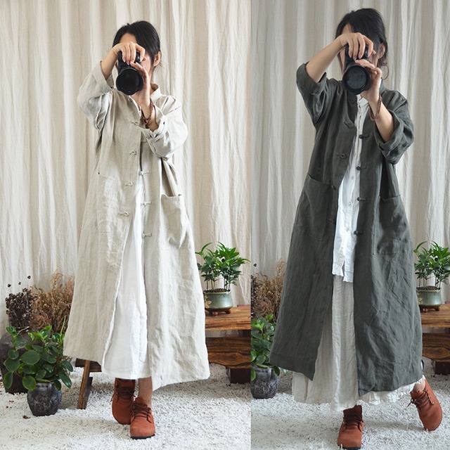 アウター レディース 上着 袖あり 長袖 マキシ丈 ロング丈 前開き リネン かわいい 大人可愛い シンプル カジュアル 大人 おしゃれ お洒落 かっこいい ラフ メンズライク ボーイッシュ ガーリー キュート 抜け感 フリーサイズ オフホワイト ベージュ オレンジ カーキ 緑 グリーン 無地 春 秋 20代 30代 40代 50代 ママ マタニティ 公園デビュー 休日 リゾート 着回し 普段使い 重ね着 楽ちん 体系カバー 定番 プチプラ安い 送料無料