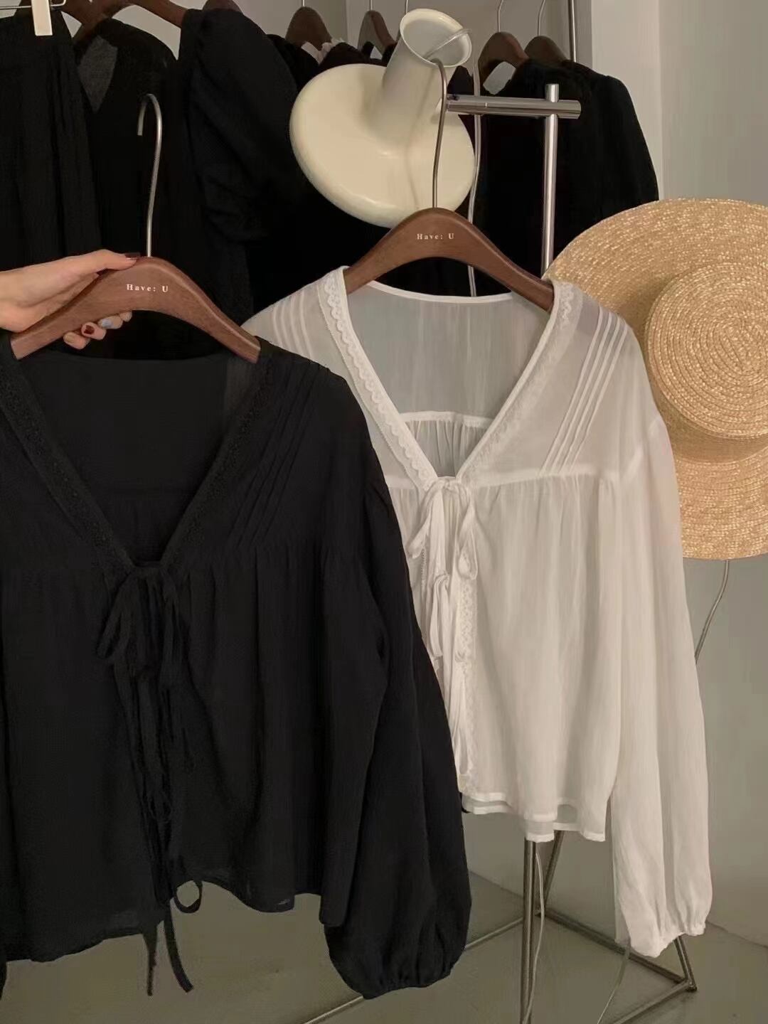 リボン付きブラウス　AJ22085-118