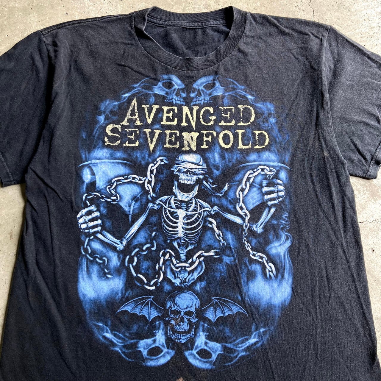 AVENGED SEVENFOLD アヴェンジド・セヴンフォールド  バンド Tシャツ 半袖 プリント　サイズ：XL　ブラック