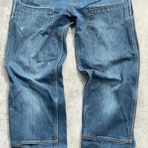 10s メキシコ製 デニム ダブルニー Carhartt カーハート 30×34 詳細写真5