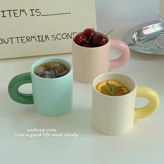 ぽってりマグカップ ぽこぽこマ グカップ マーブル モノクロ 白黒 韓国インテリア 韓国雑貨 コップ Nuance You 韓国インテリア 韓国ファッション 北欧インテリア 海外インポート品 通販shop