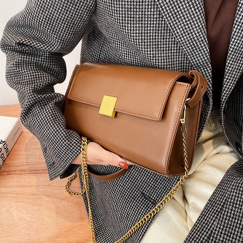 スタイルウィンターチェーン レッド 冬物 スクウェア 手作りハンドバック29129174671