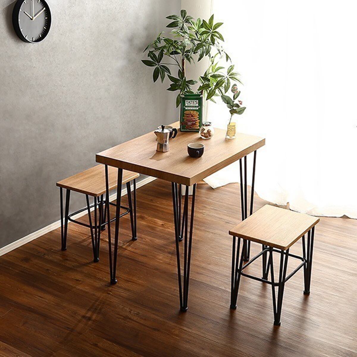 ヴィンテージダイニング3点セット ダイニングテーブル ヴィンテージ調