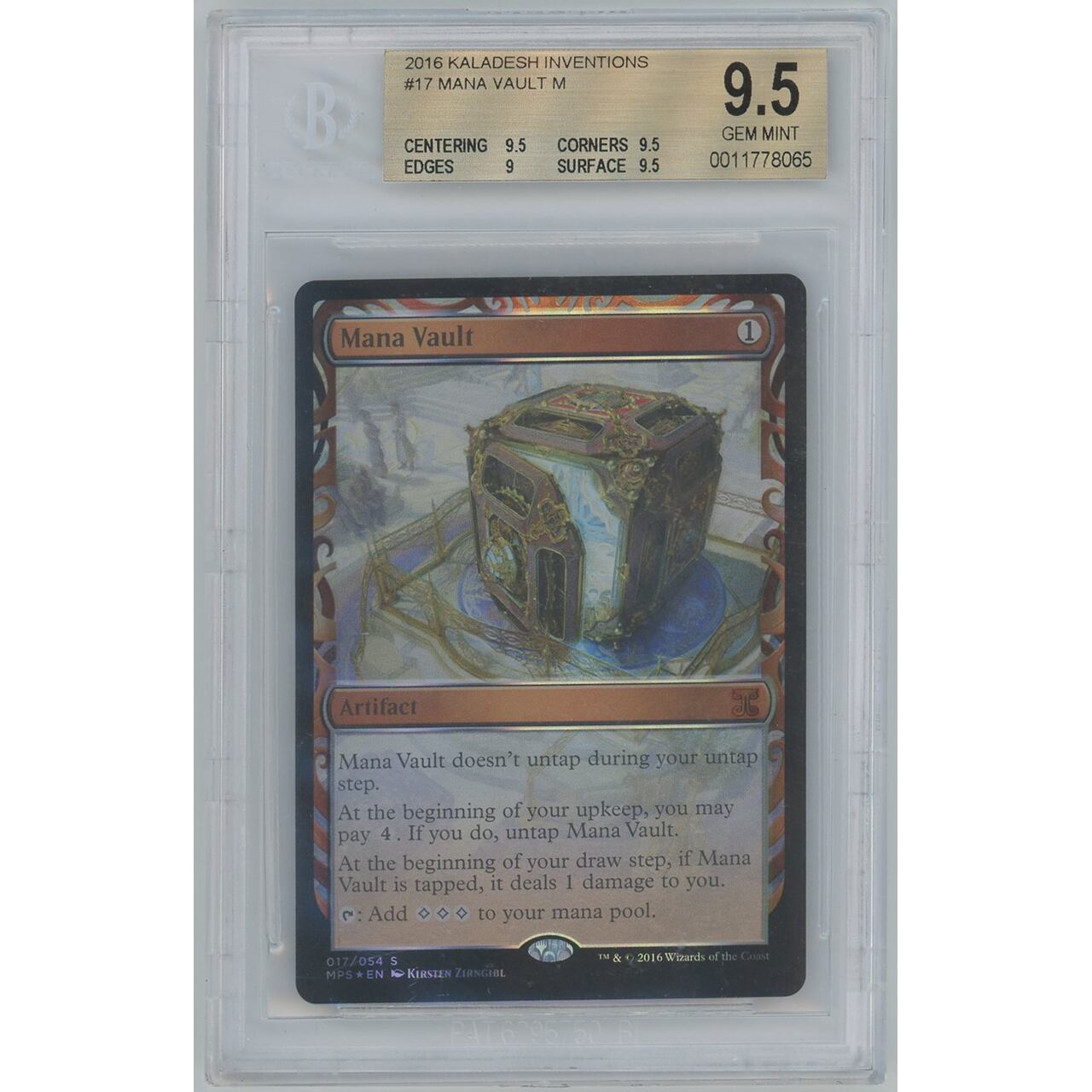 【BGS9.5】Mana Vault MPS Foil【EN】#858