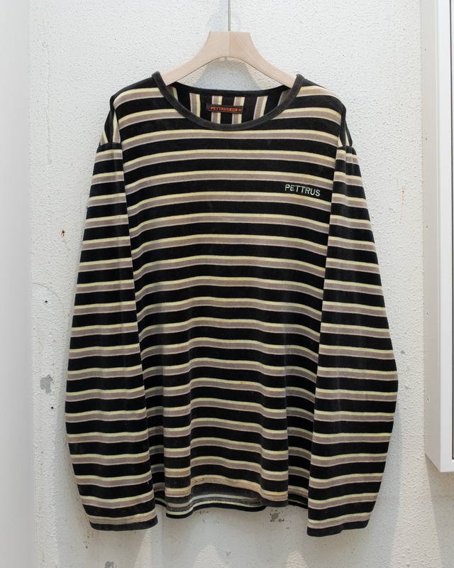 border velours L/S t-shirt / From EUROPE