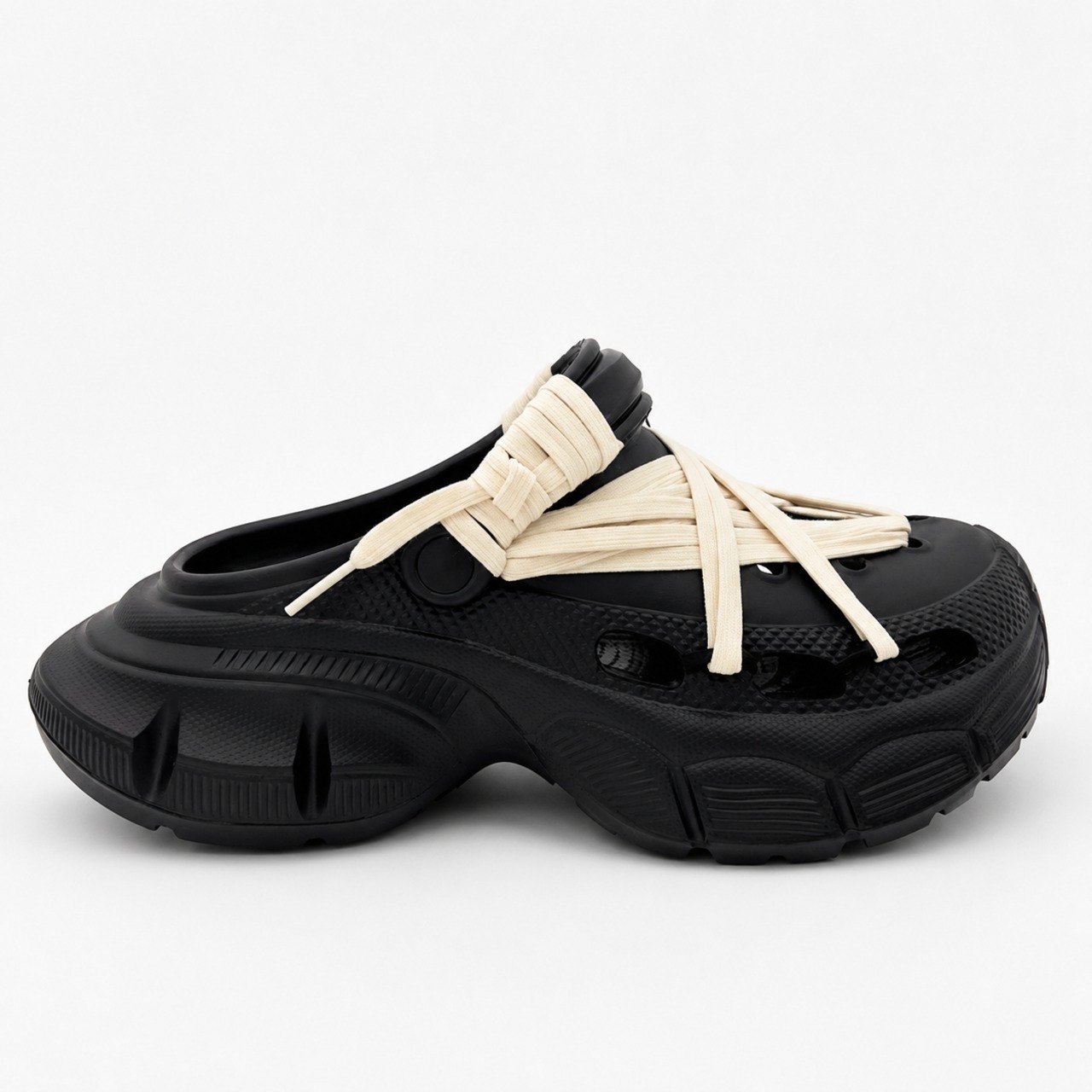Cross Strap Volume Mules