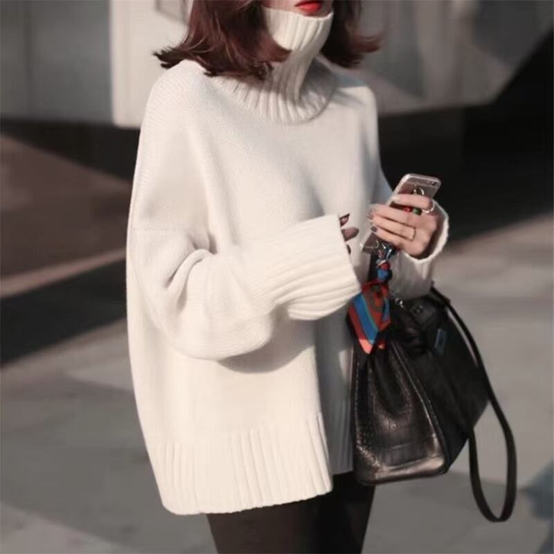 タートルネック　オーバーニット　AJ11009-9657