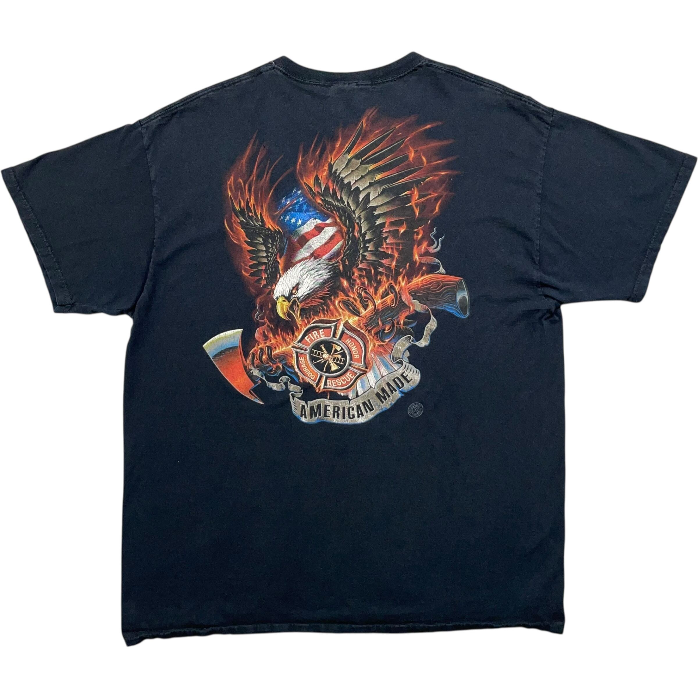 《XL》FRUIT OF THE ROOM フルーツオブザルーム Tシャツ 両面プリント イーグル no.8059