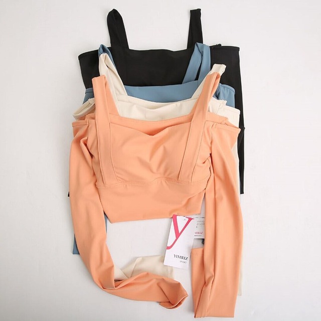 off shoulder long yoga wear 【4colors】1929