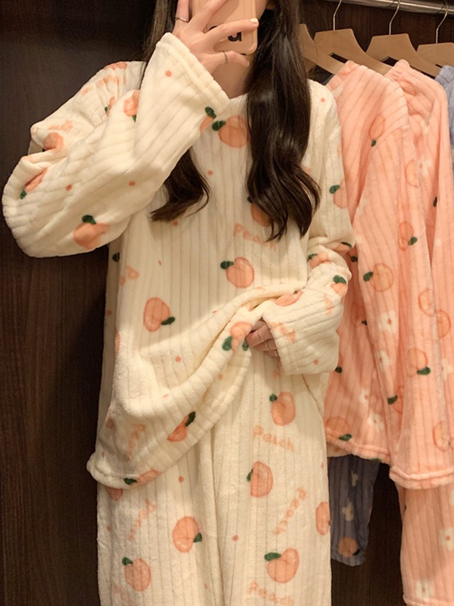 コーラルベルベットオータムウィンターレッドフランネル 秋物 冬物 スーパーモール56200004853