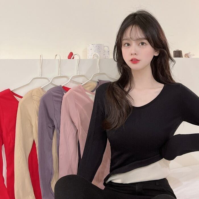 Tシャツ シャツ オータムウィンタースタイルベルベット ロング 秋物 冬物 1号婦人99321767974