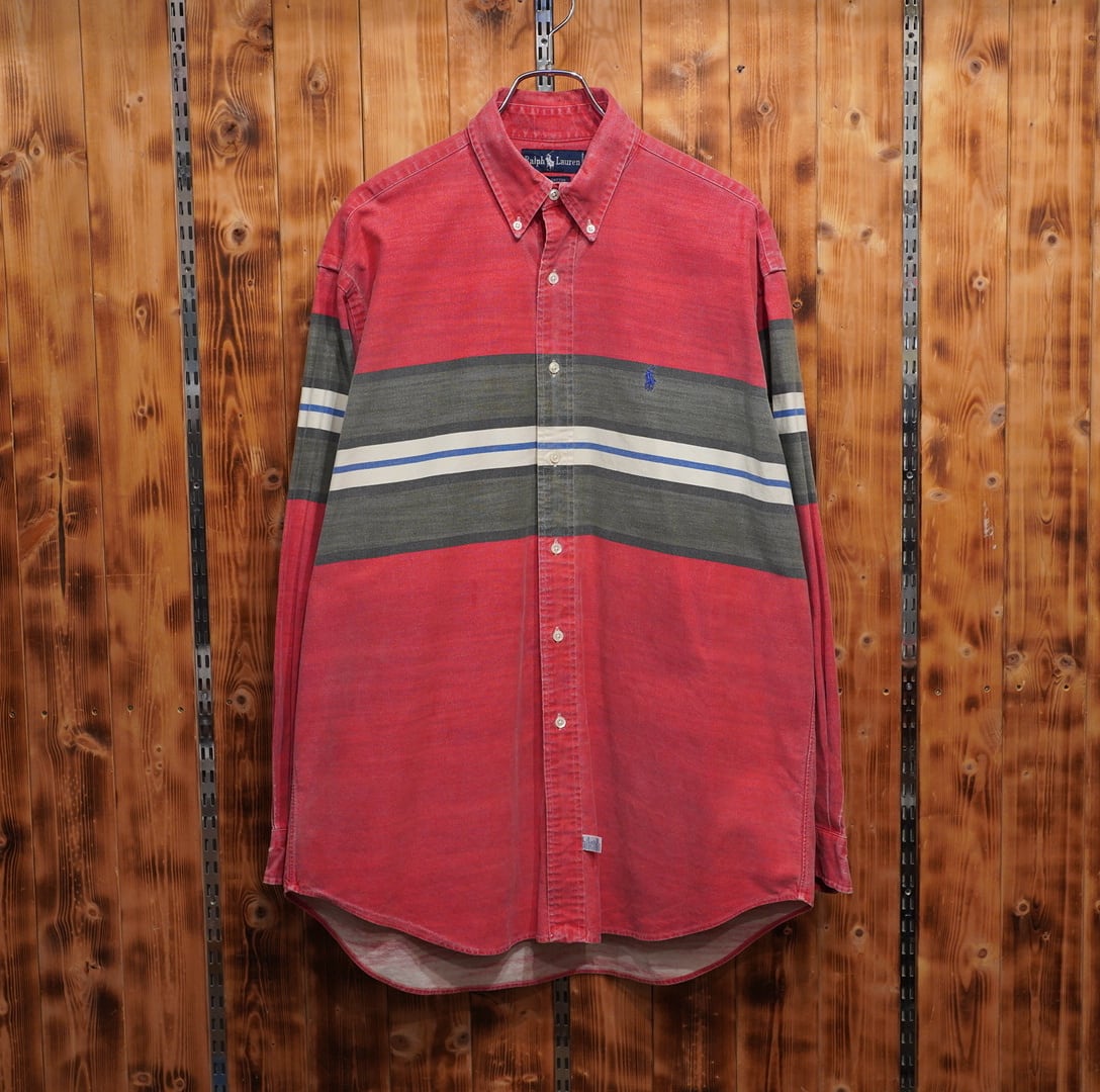 90s ralphlauren ボタンダウンシャツ L/ラルフローレン