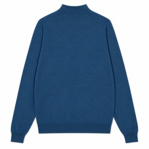 ★定価49,350円・新品未使用★ジョンスメドレー HARCOURT ハーコート メリノウール モックネックニット ティールファース Mサイズ