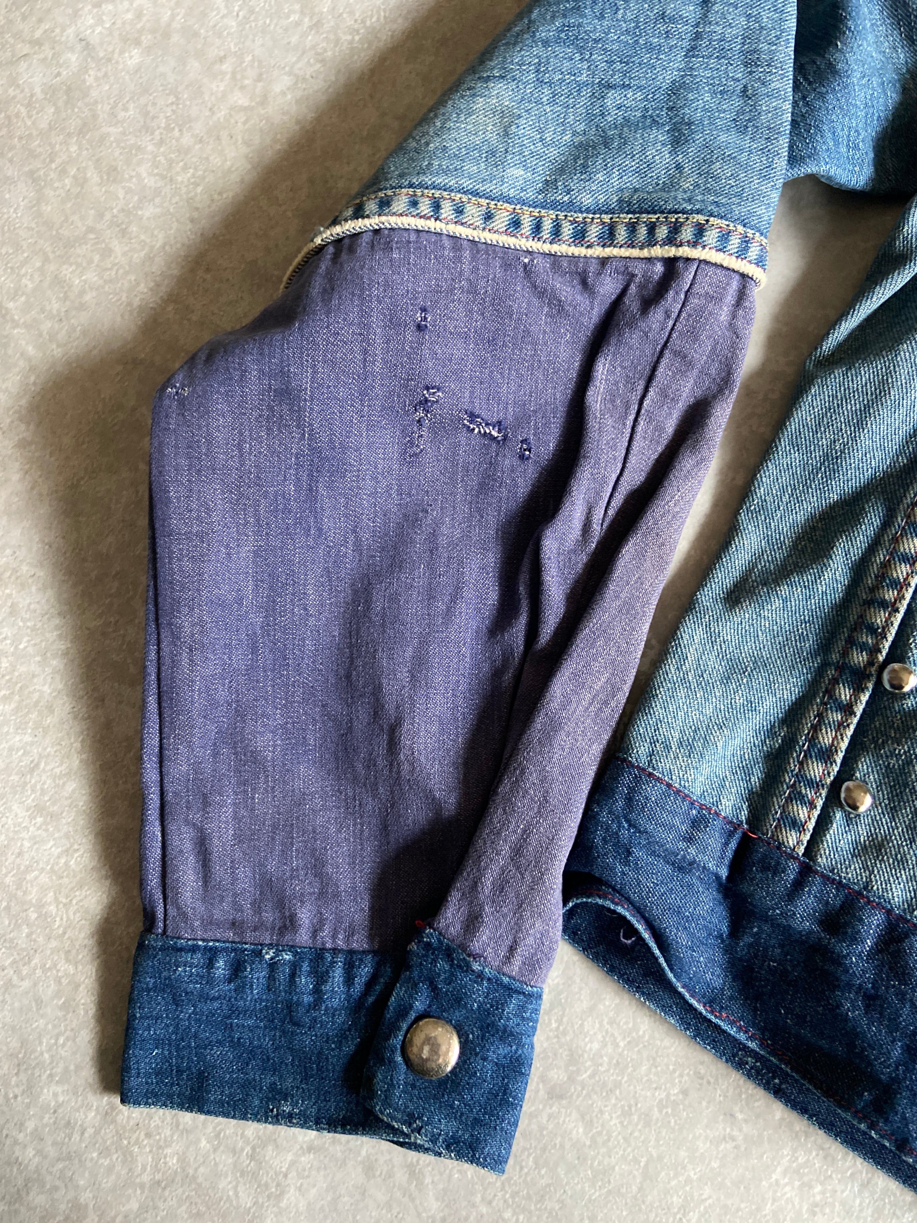 1970~80s Hand Made Denim Jacket L位 G973 | ROGER'S used clothing