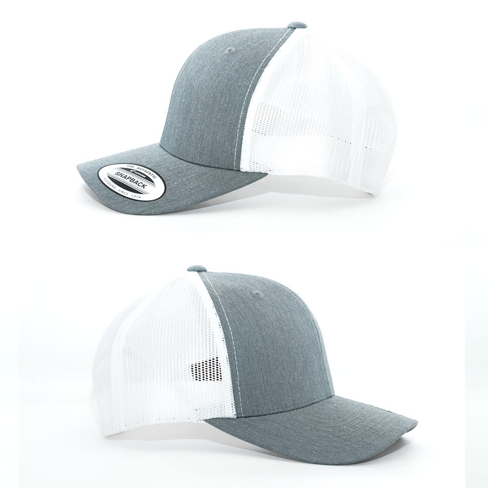 メッシュキャップ 帽子 Flexfit Retro Trucker 2-Tone グレー系 6606T