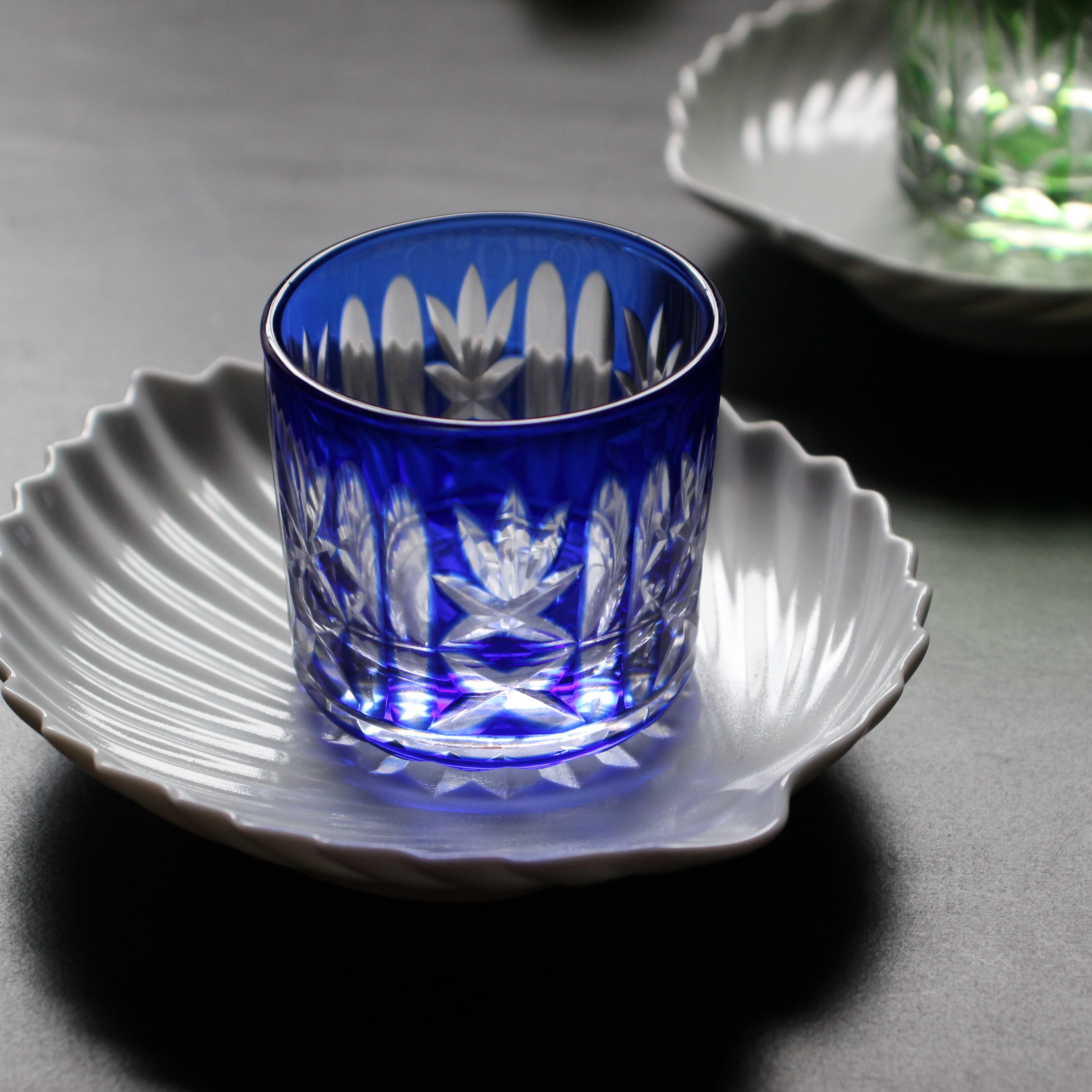 筒型切子蓋付珍味入れ | 芦屋貴兆陶家 online shop