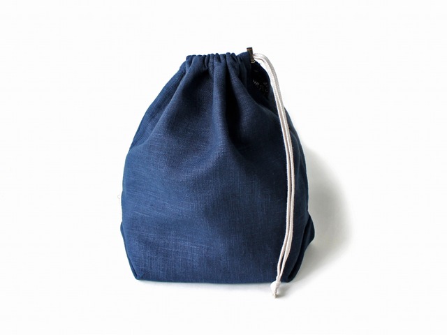 Kinchaku Basic L リネンキャンバス ネイビー