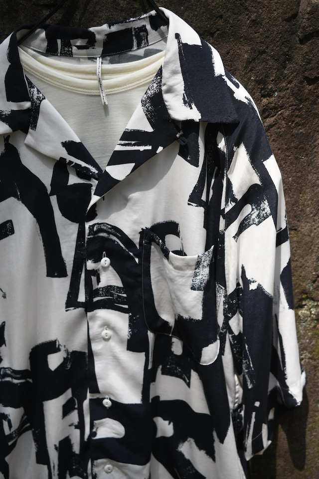 m's braque / RAGLAN-SLEEVE ALOHA SHIRT (Modern art paint)