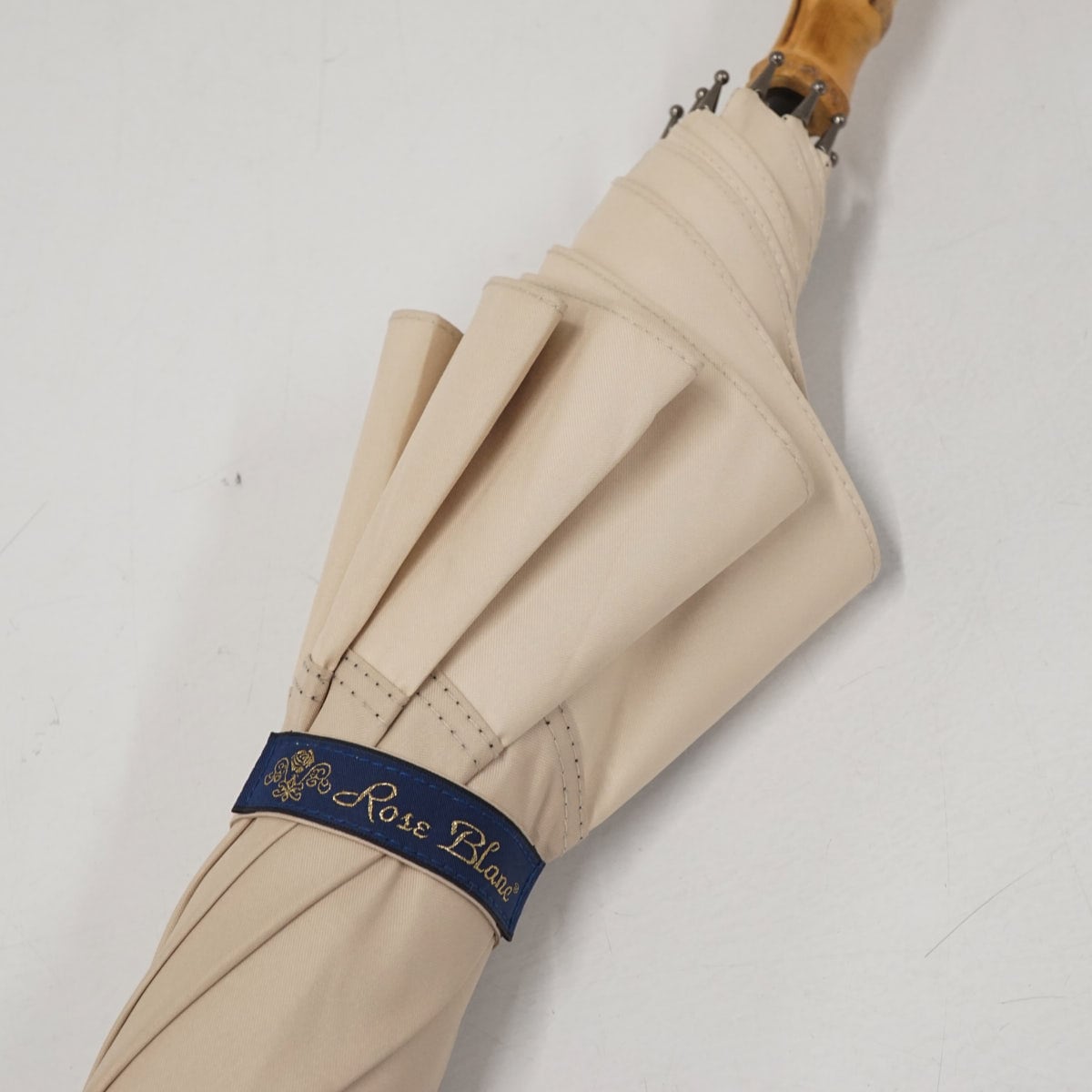日傘 芦屋ロサブラン USED品 ミドルサイズ シャンパンベージュ