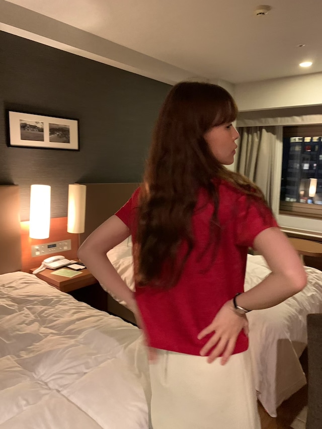 (予約) LIFFEY / Velvet half tee 3color