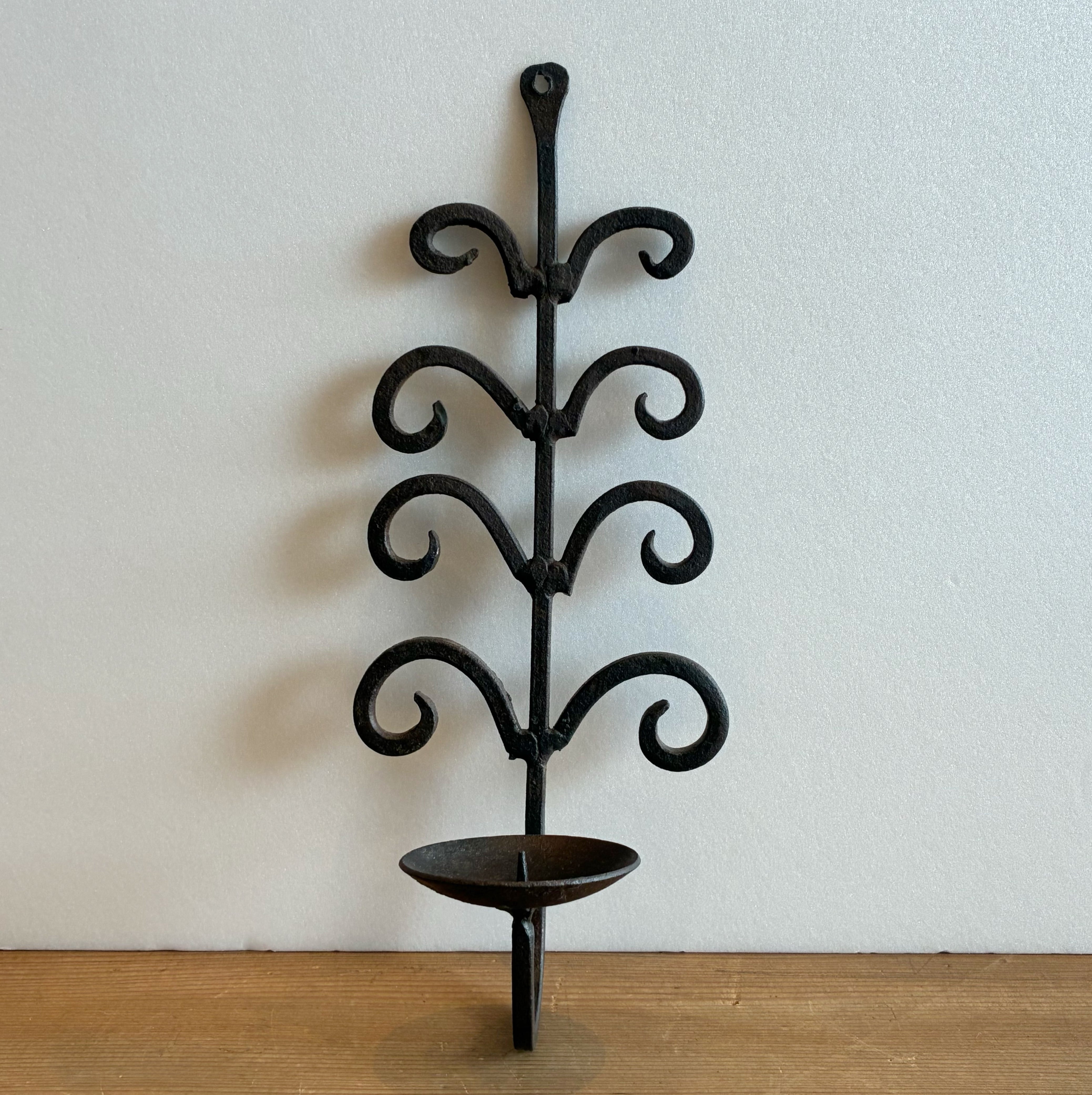 Iron Wall Candle Holder