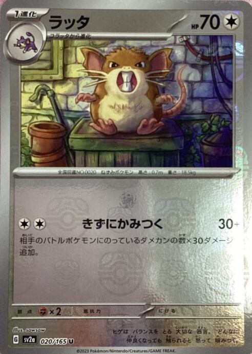 【Aランク】ラッタ(マスターボールU)