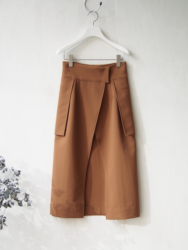 NATSUMI ZAMA　Envoy Wrap Skirt　Copper【nz-aw19-skt1-cp】