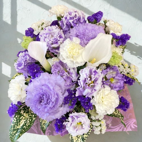 【御供】紫のアレンジメント 画像
