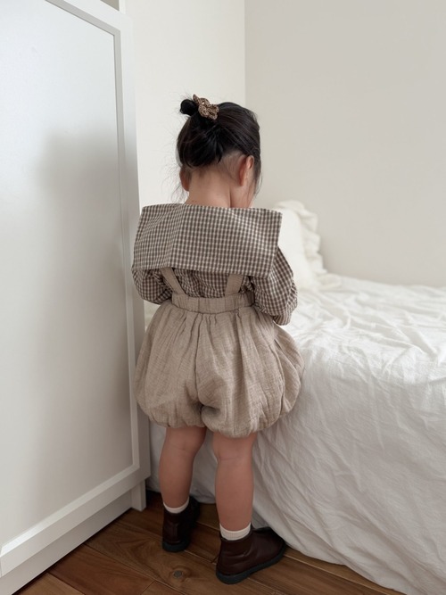 ⭐︎即納⭐︎[mimimarket] check sailor blouse