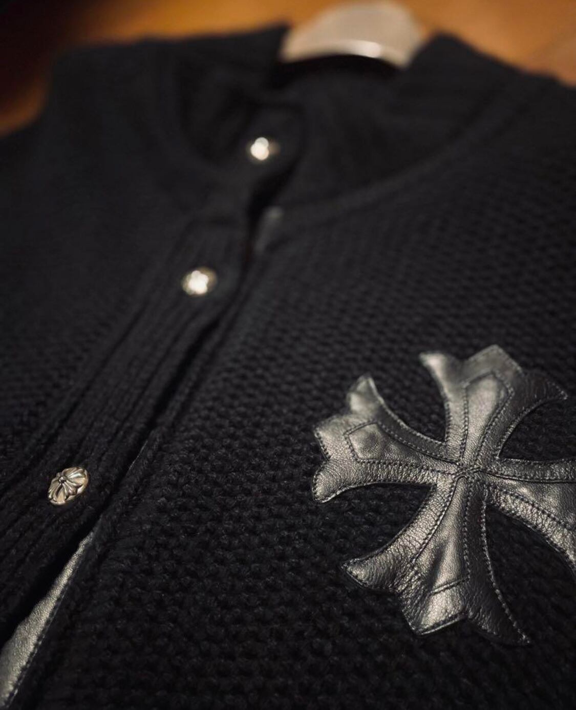 専用ページ：CHROME HEARTS クロムハーツ カシミヤ レザー ポンチョ