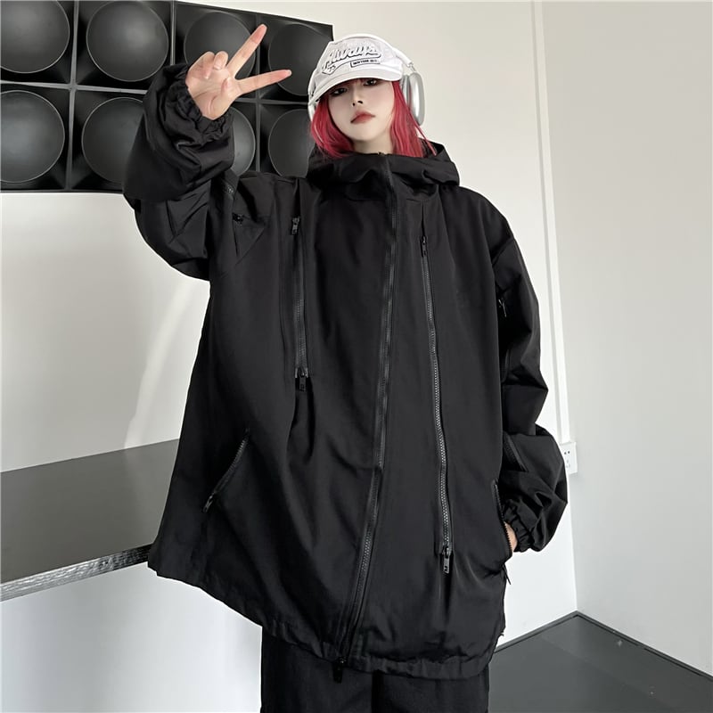 オーバーサイズ フード付パーカー ビッグシルエット  白 2XL