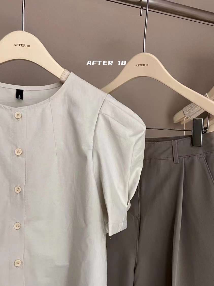 リネン混 ブラウス　AJ2155-2358