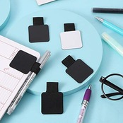 oAuLrX [5 Pack] ペンホルダー ペンループ タッチペンケース 接着シール式 ペンケース Pen loop Pen Holder 手帳/日記帳 (Black 黒)
