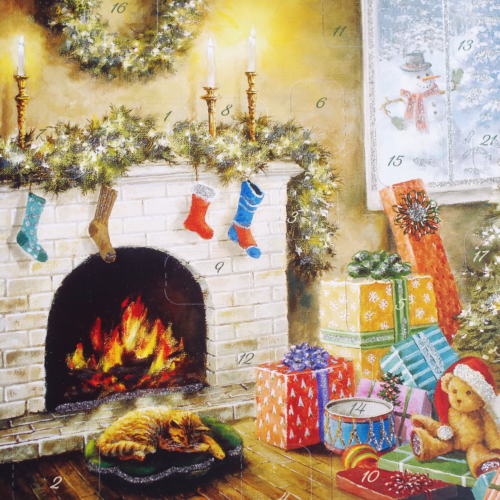アドベントカレンダー 暖炉（A4サイズ） | 木のおもちゃ専門店
