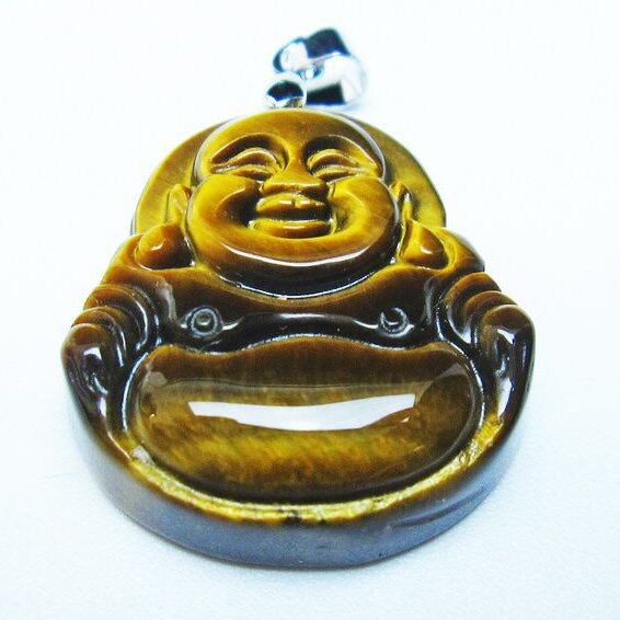 イエロータイガーアイ ペンダント 布袋様 タイガーアイ 一点物 メール便可 [M便 1/20] 112-11432