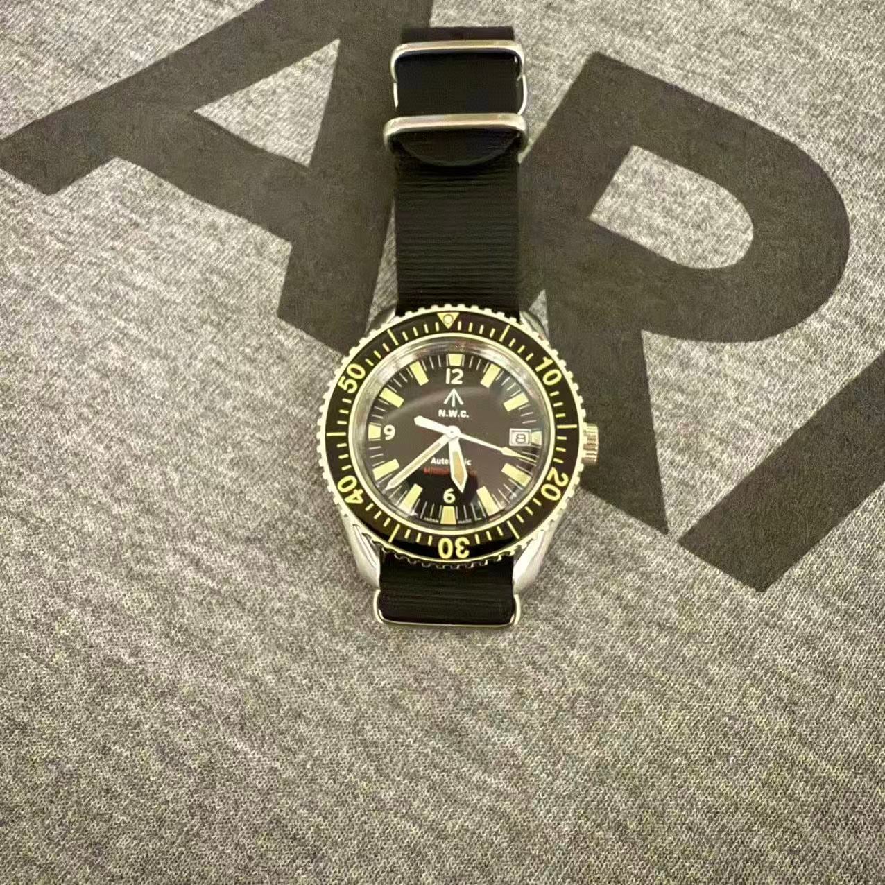 NAVAL MILITARY WATCH MIL.-05 B SV/BK Automatic ROYAL Military