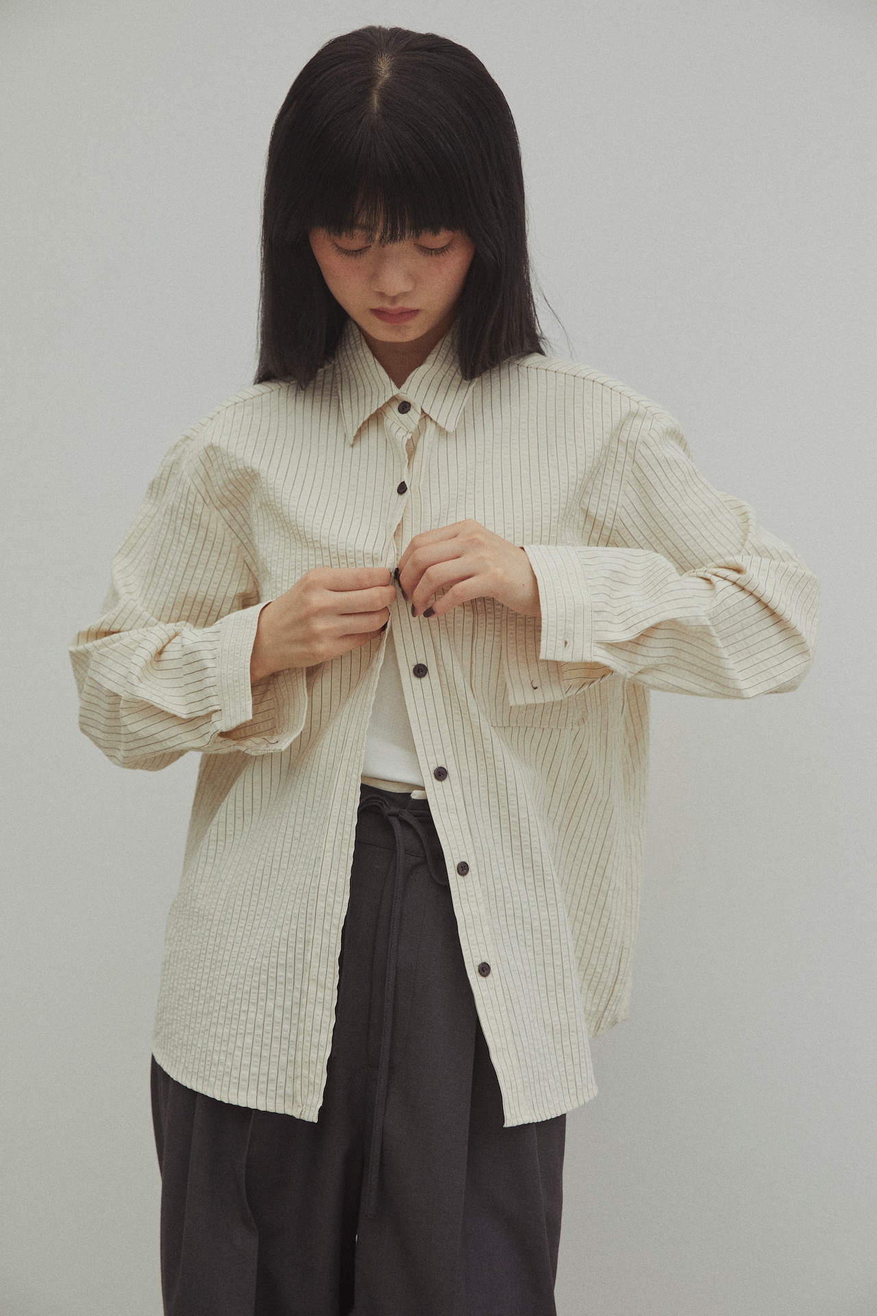 DU125902 Stripe Design Shirt【残り8点】
