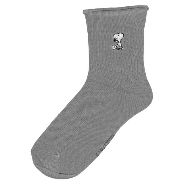 スヌーピーくるくるソックス スヌーピーグレー(0405491)