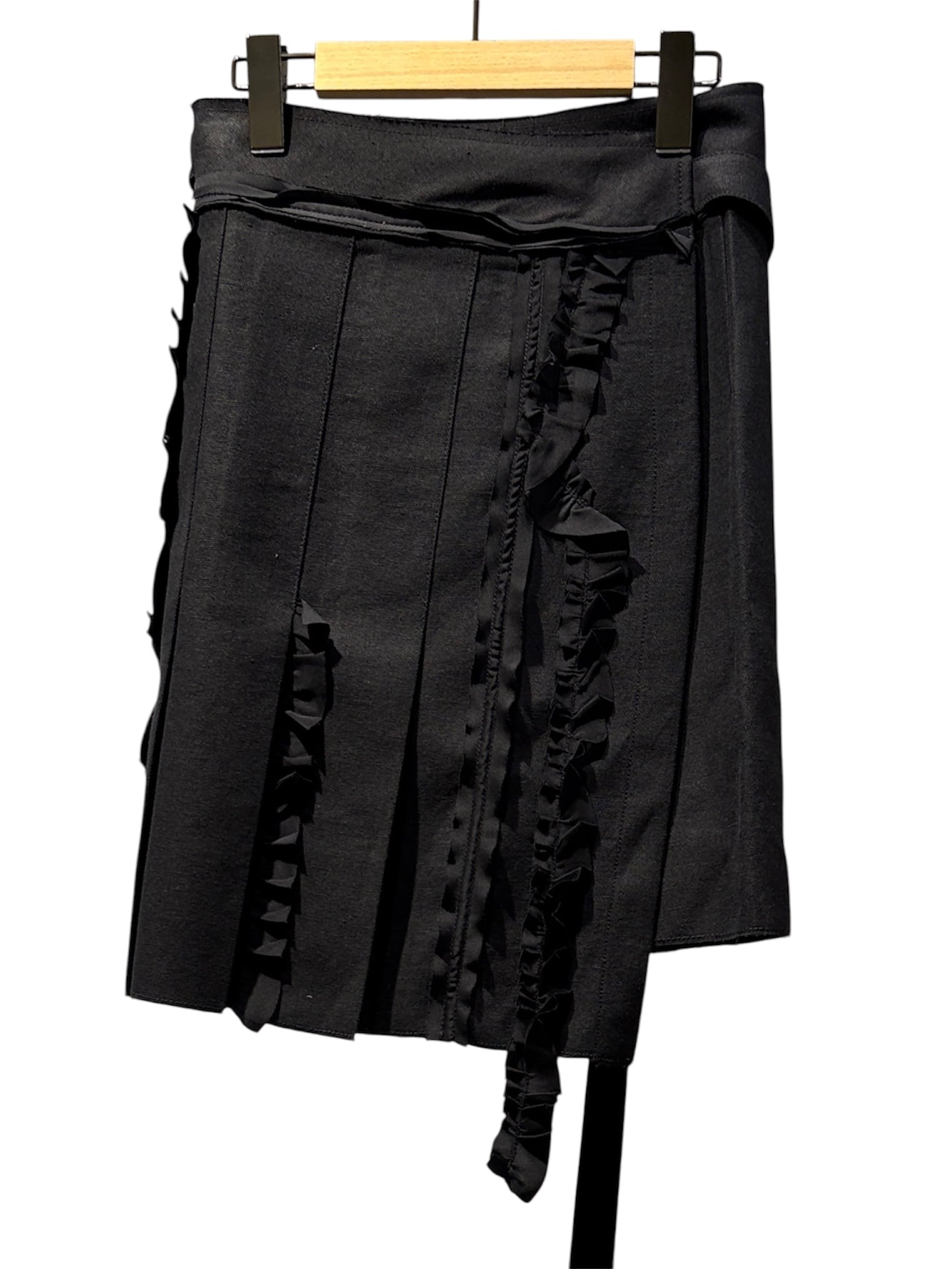 26SS】OPEN YY オープン ワイワイ / ラップスカート / PLEATED LINEN