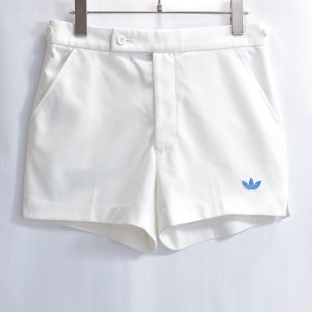 80s デサント社製 adidas アディダス トレフォイルロゴ 刺繍 テニス