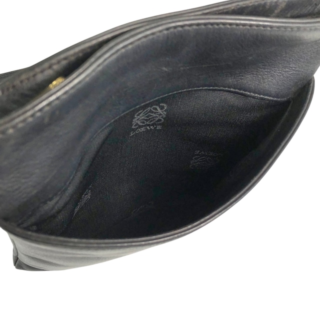 LOEWE ロエベ ショルダーバッグ ブラック アナグラム レザー ミニバッグ vintage ヴィンテージ オールド mhm7g5