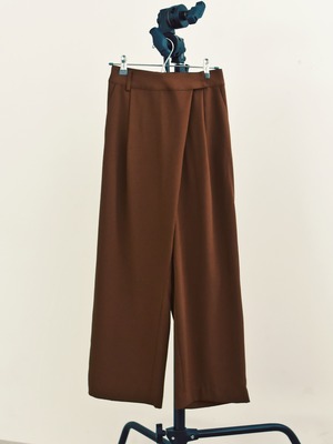 georgette color slacks（brown）