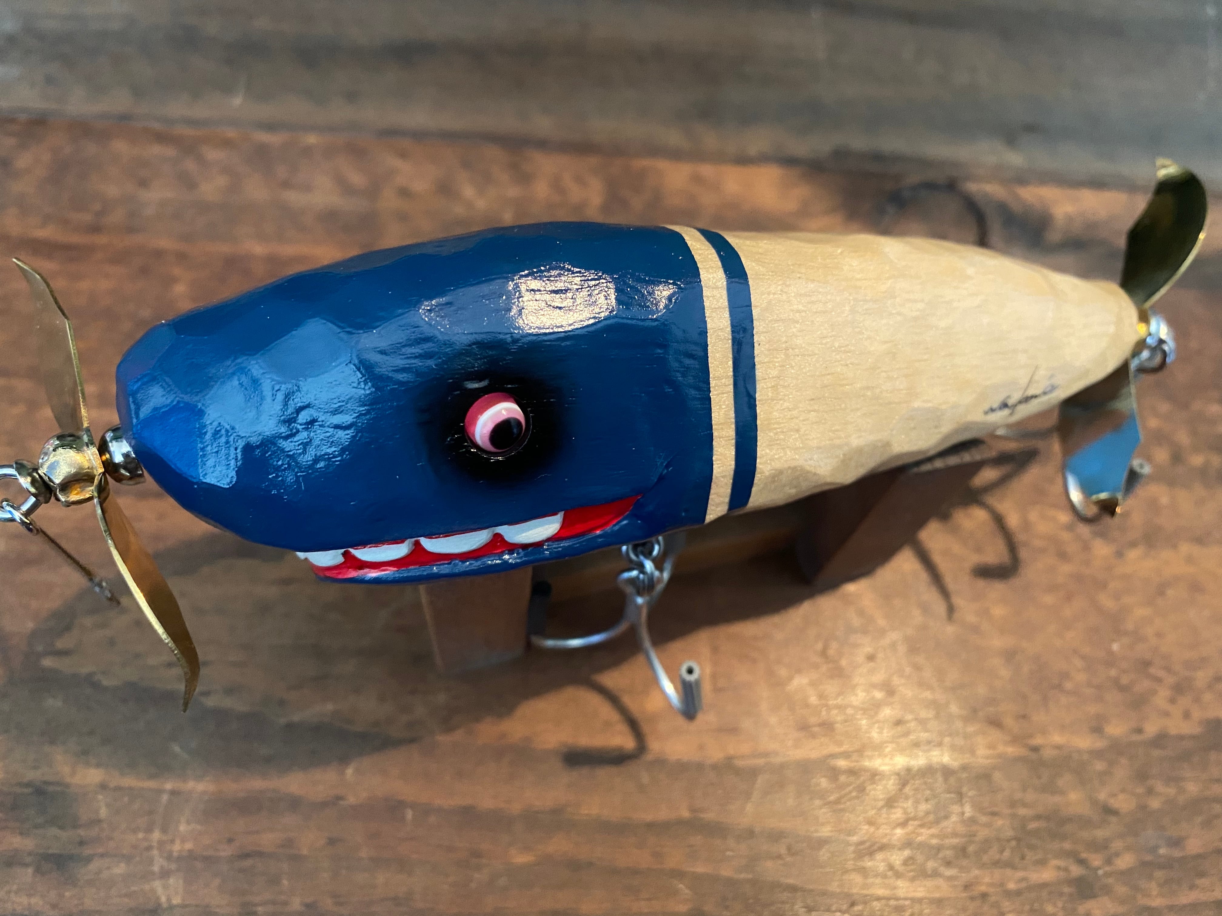 クジラ23号 一点物 | ハンドメイドトップウォータープラグ「WA-KA-
