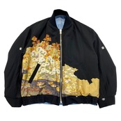 【bomber38】再構築リバーシブルボンバー Kimono×denim MIX BOMBER JACKET